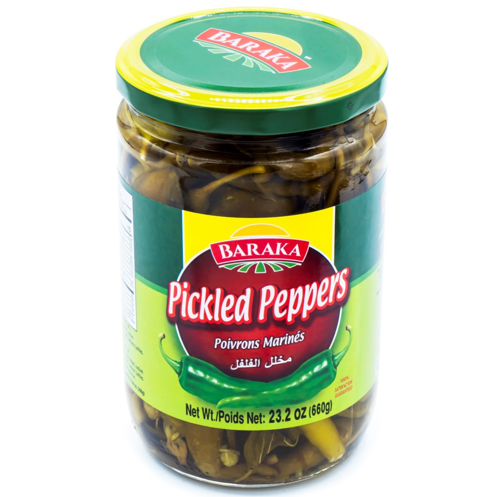 Pickled Peppers (Lebanese style) in Jar "Baraka" 6